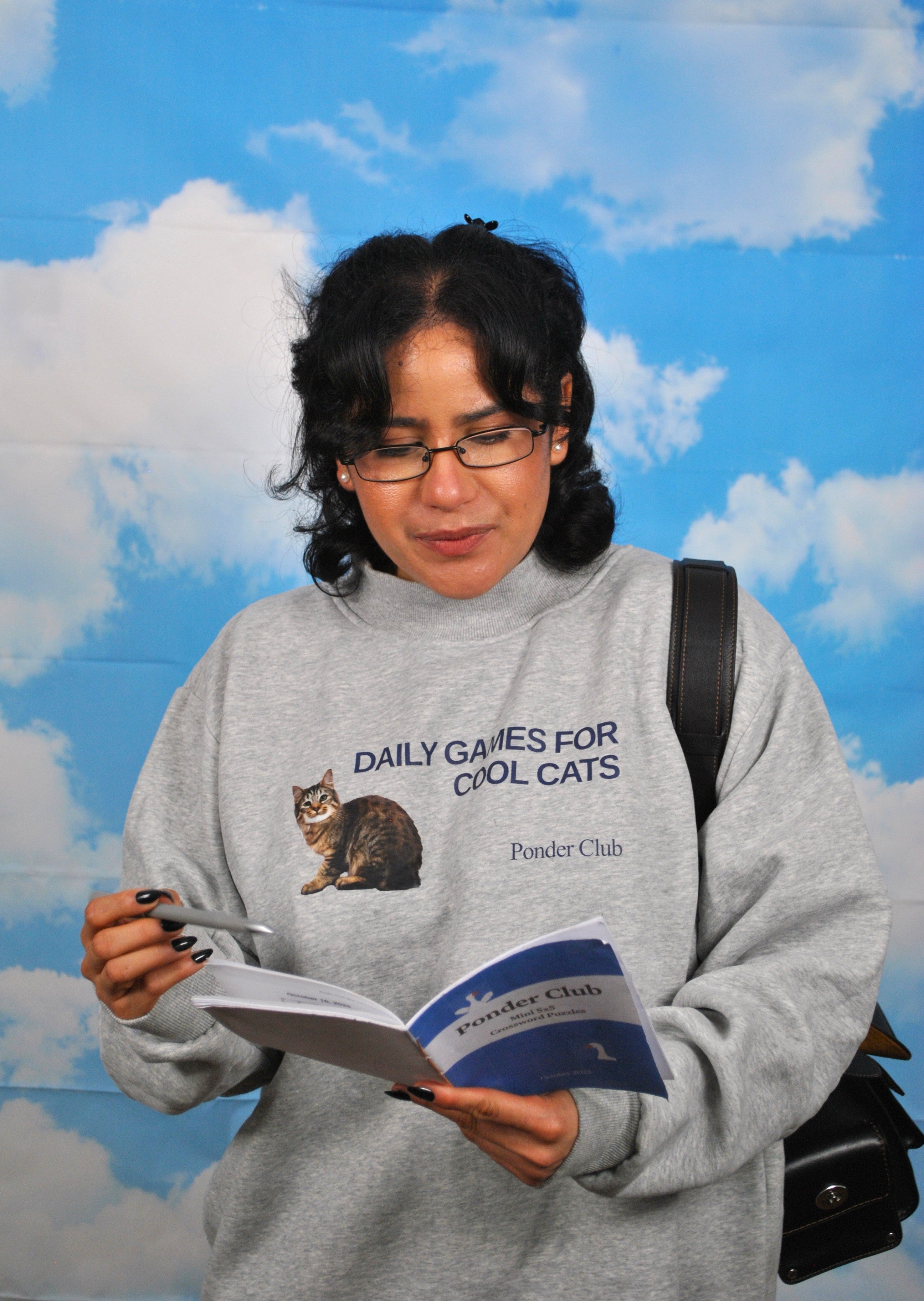 "Cool Cats" Mock-Neck Sweatshirt