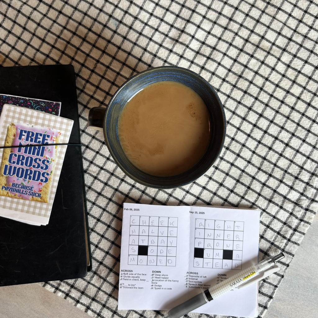Inky Blue 'Ponder Club' Handmade Mug