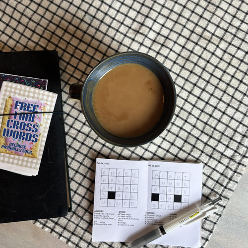 Inky Blue 'Ponder Club' Handmade Mug